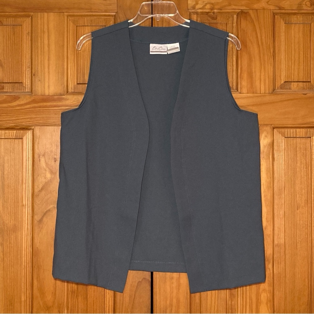 NWOT Bend Over Vintage 90s Open Vest Gray Size L Large